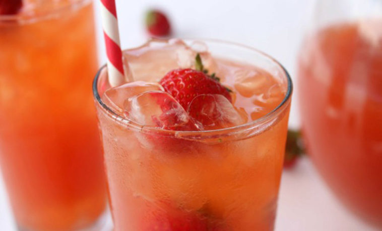 Southern Strawberry Sweet Tea - loversrecipes