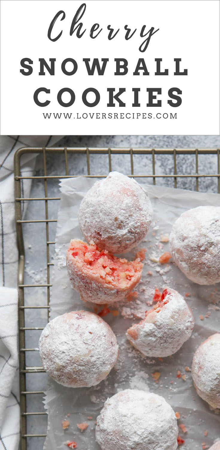 Cherry Snowball Cookies – loversrecipes