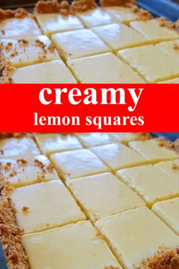 Creamy Lemon Squares Loversrecipes 0998