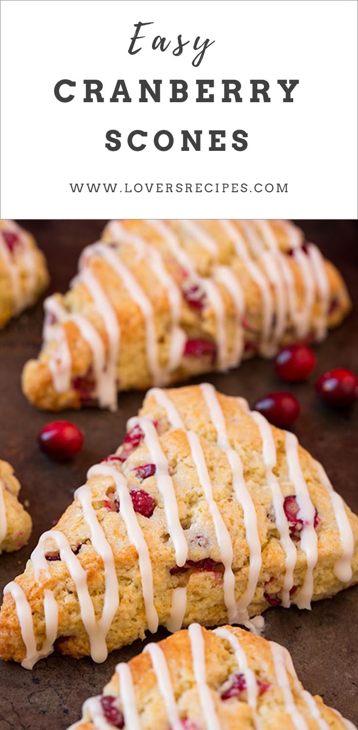 Easy Cranberry Scones Loversrecipes   Zz 